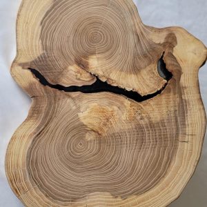 Handcrafted Natural Charcuterie Board with Epoxy Feature