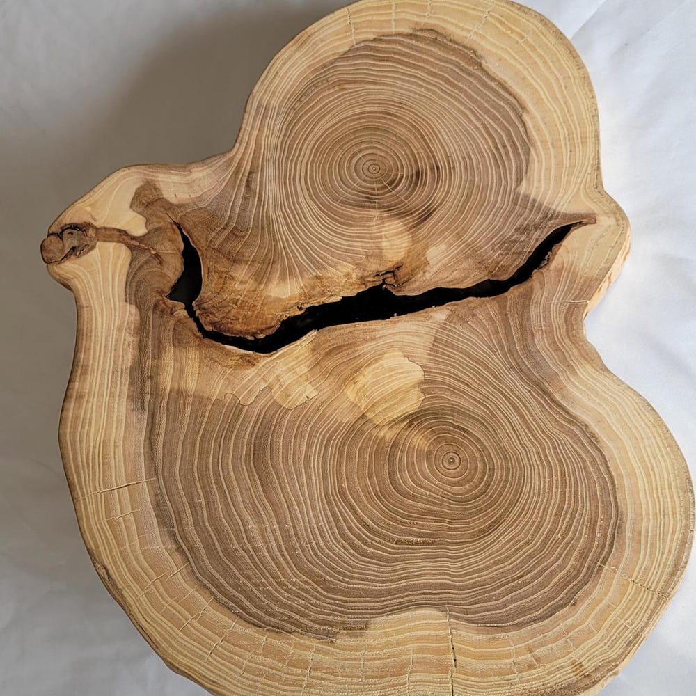 Handcrafted Natural Charcuterie Board with Epoxy Feature - Image 6