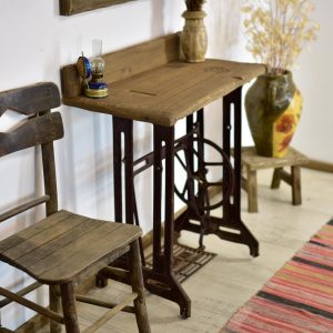 dresser console antique study desk medieval wood handmade rustic wood metal console table hallway furniture entryway reclaimed women's gift