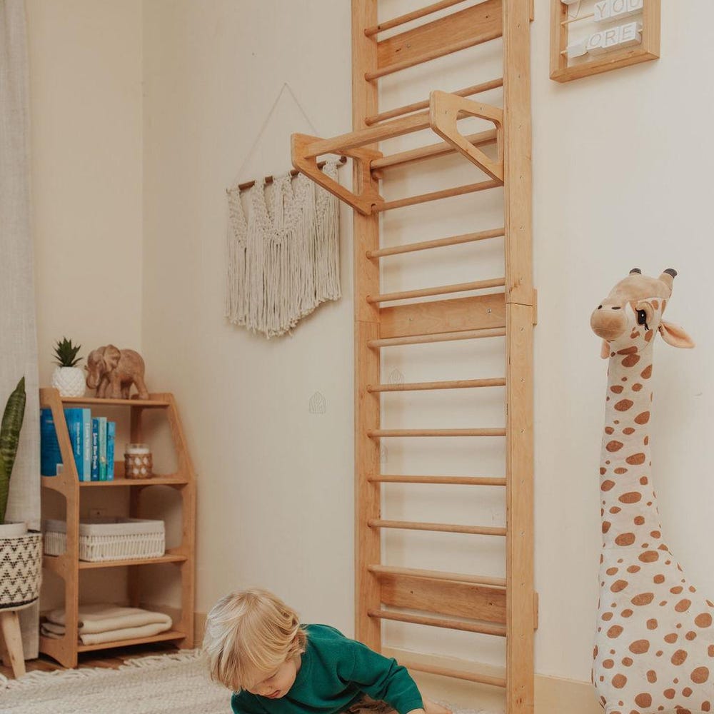Swedish Ladder with Slide and Art Table for Indoor Toddler Play Gym, Christmas kids gift - Image 8