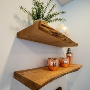 Rustic Live Edge Floating Shelf | Pantry shelf | Bathroom & Kitchen Shelf | Book Shelf | Wood Shelf Shelf | Maple
