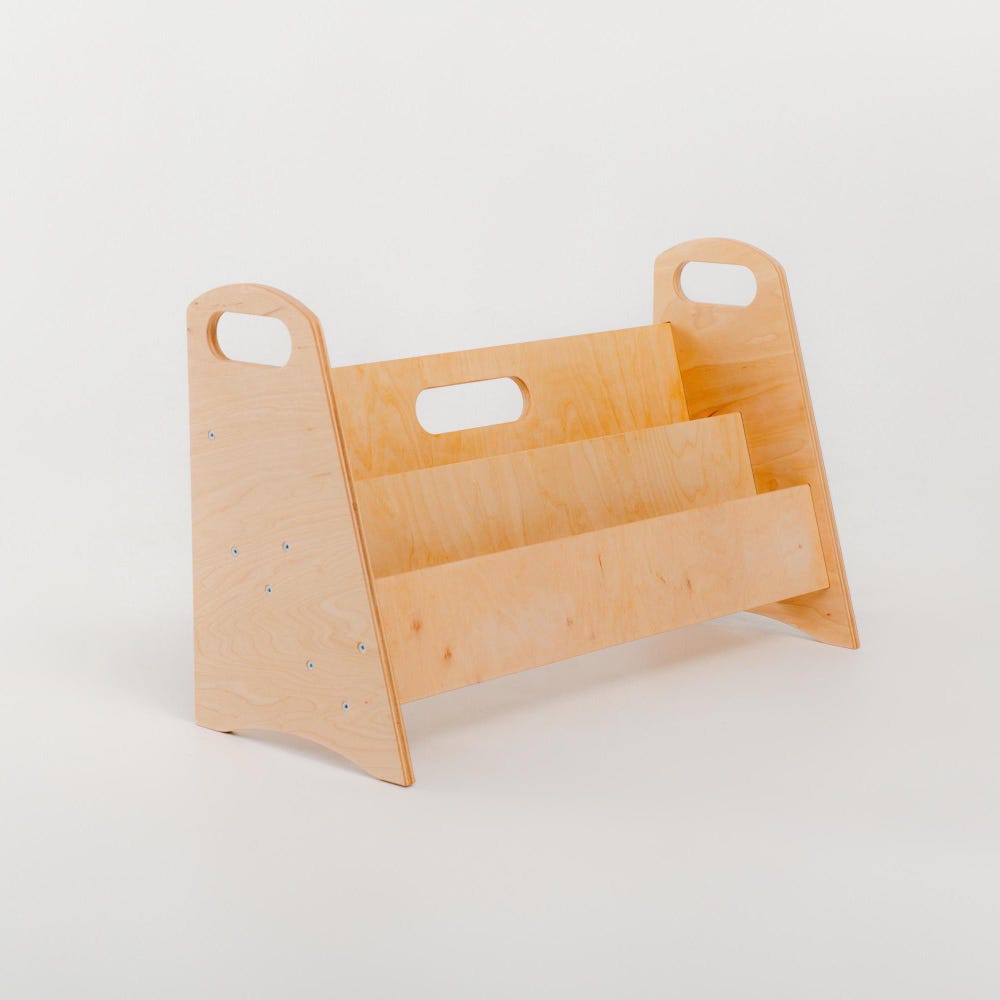 Wooden Montessori Bookshelf for Kids, Playroom Storage Bookcase, Nursery Furniture for Toddlers - Image 8