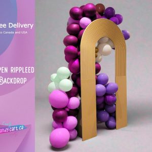 Open Ripple Backdrop for birthday and wedding parties, Grooved arch for photo shooting