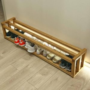 Wooden Shoe Storage Rack, Handmade Shoe Organizer, Loft Style Shoe Rack, Wooden Shoe Rack for Entryway, Hallway Shoe Rack, Housewarming Gift