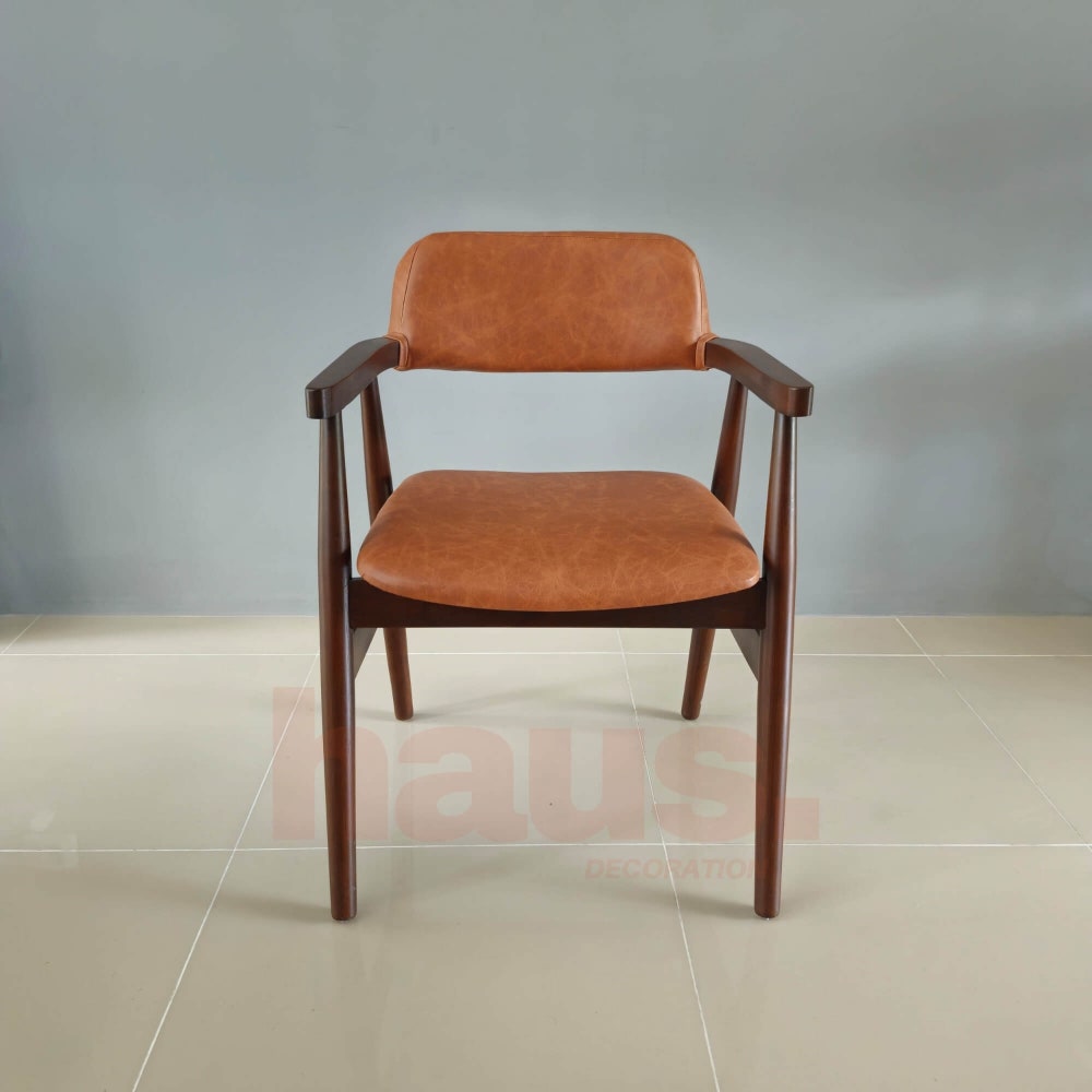 Solid Wooden Dining Chair, Leather Chair Cushion, Personalized Seating, Custom Chairs for Kitchen, Chairs for Living Room, Luxurious Chair - Image 4