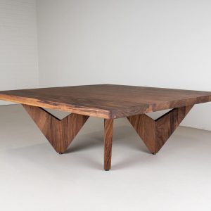 Mid Century Coffee Table on Custom Legs, Walnut Coffee Table, Custom Wooden Coffee Table, Modern Coffee Table Made with Walnut