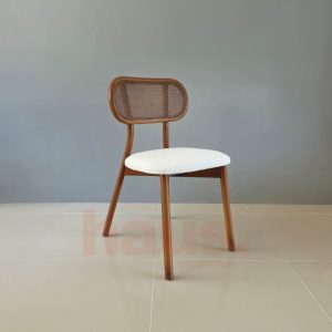 Solid Wood Dining Chair, Luxurious Chair, Solid Wood Legs, Teddy Cushioned, Natural Chairs, Comfortable Chairs for Kitchen, 6 Dining Chairs