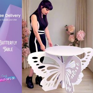 Butterfly Cake Display Table for Events – Elegant Dessert Stand for Weddings & Parties