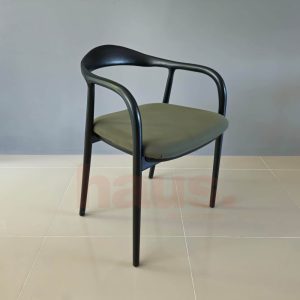 il_1000x1000.6323955746_ssjr.jpg Modern Wooden Dining Chair, Dining Table Chairs, Armrest Chair, Solid Wood Legs, Woodwork Chairs, Custom Leather Chair, Personalized Seat