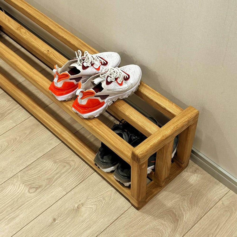 Wooden Shoe Storage Rack, Loft Shoe Rack, Wooden Shoe Rack, Housewarming Gift, Wooden Gift Product, Wooden Shoe Rack for Hallway - Image 2