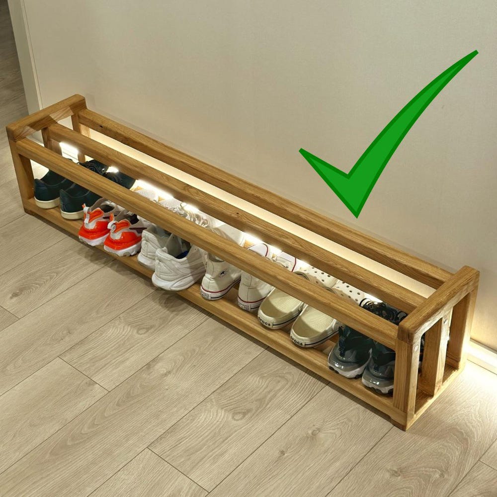 Wooden Shoe Storage Rack, Loft Shoe Rack, Wooden Shoe Rack, Housewarming Gift, Wooden Gift Product, Wooden Shoe Rack for Hallway - Image 9