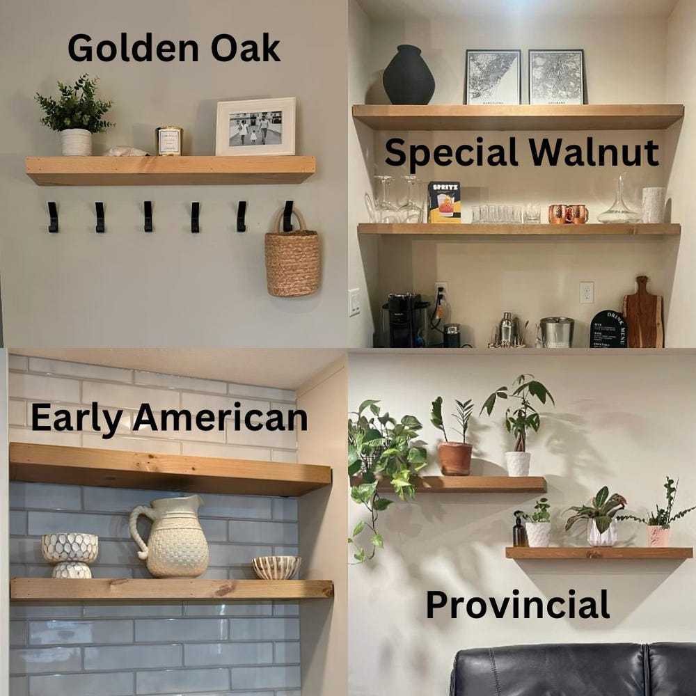 Wood Floating Shelf 2 Inch Thick | 10 Inch Deep | Rustic Shelving | Farmhouse Shelves - Image 8