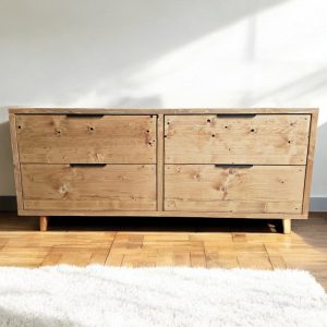 Wooden dresser with soft close drawers bedroom furniture chest of drawers console table tv stand storage cabinet organizer rustic armoire