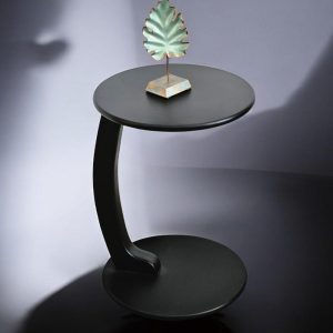 C Shaped Round Coffee Table - Wide C Design, Living Room Coffee & Side Table, Modern Space-Saving Accent Furniture