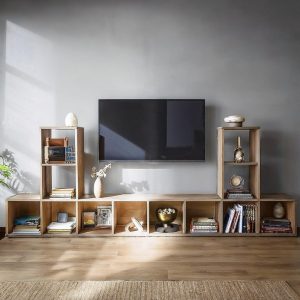 Modular Tv Stand Bookshelves,Tv Cabinet Shelves Stand Bookshelves Tv Wall Unit Entertainment Center With Bookcases