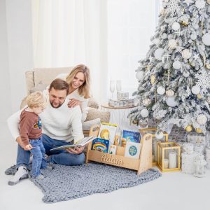 First Christmas Gift - Modern bookshelf, Montessori furniture, Nursery shelves, Toddler book toy storage, kinderbücherregal