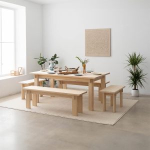 Wooden dining table, handmade, Palafrugell