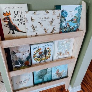 il_1000x1000.6334398291_n0t2.jpg CORA- Tall Montessori Bookshelf – Toddler Bookcase - Montessori Wooden Furniture – Nursery Gift – Wooden Bookshelf - Wall Mount or Lean