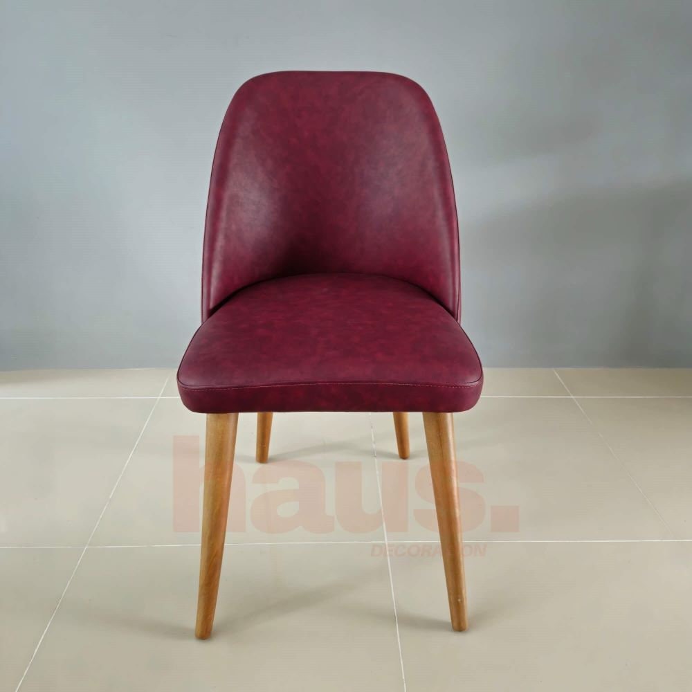 Mid Century Modern Dining Chair, Custom Leather Chair, Solid Wood Legs, Comfortable Chairs, Luxurious Chair, Leather Upholstered, Desk Chair - Image 4