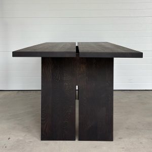 Modern Dining Table | Black Dining Table | Hardwood Dining Table | Open-Joint Dining Table