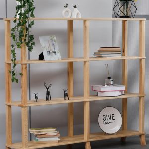 Bookshelf with Duplicable Shelves,Solid Wood Bookshelf,LivingRoom,Office Wood Bookshelf,Shelving Unit,Boho bookshelf,Forhappyhomes Bookshelf