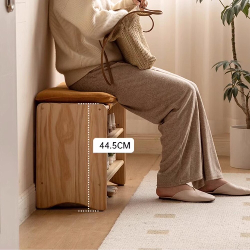 Wood Modern Entryway Bench,Bench Storage, Shoe Organizer Rack,wooden Open Shoe Shelf Organizer Hanger,Space solution hallway unit hall stand - Image 8