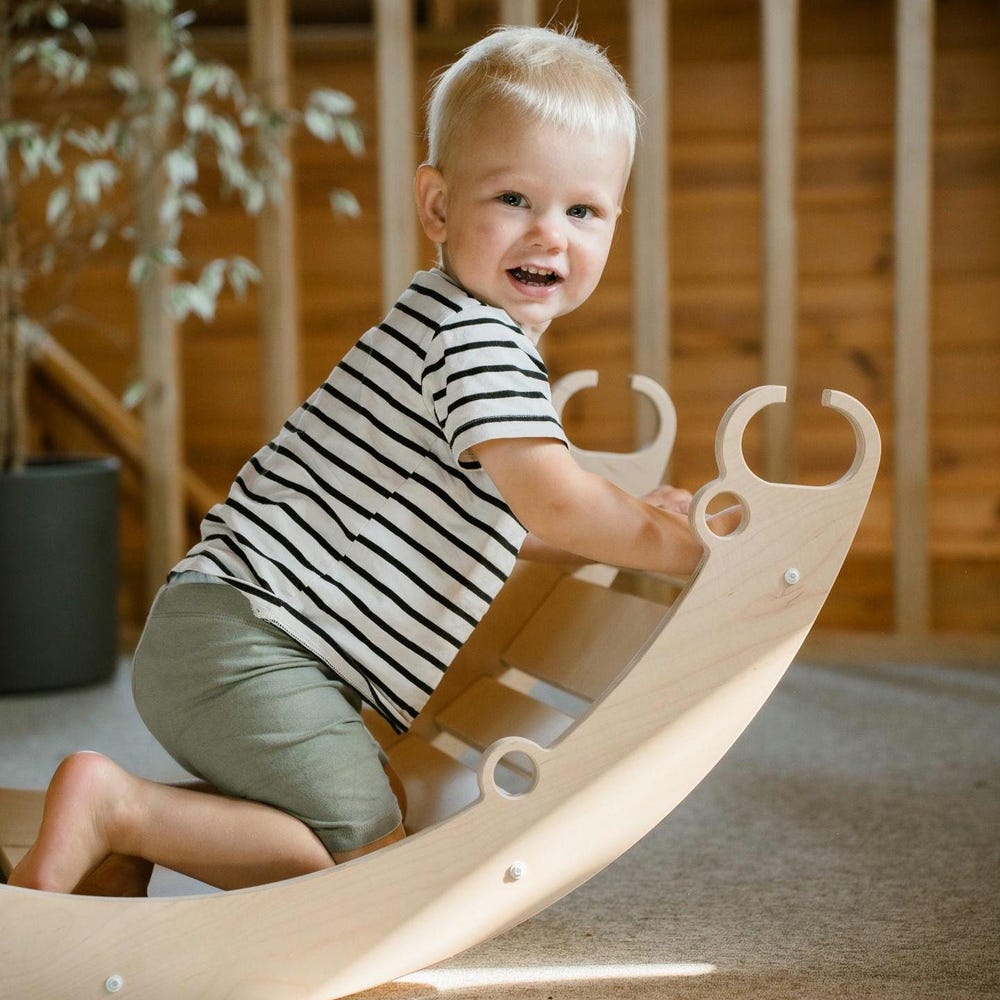 Climbing arch, climbing toy for children, rocker ramp, rocker-arch, rocker, Montessori toys, wooden rocker, climbing gym - Image 5