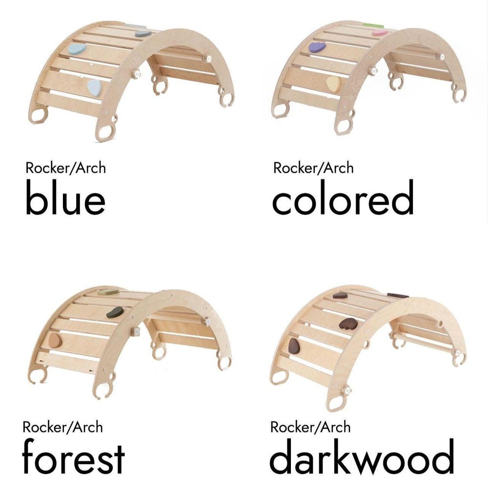 Climbing arch, climbing toy for children, rocker ramp, rocker-arch, rocker, Montessori toys, wooden rocker, climbing gym - Image 3