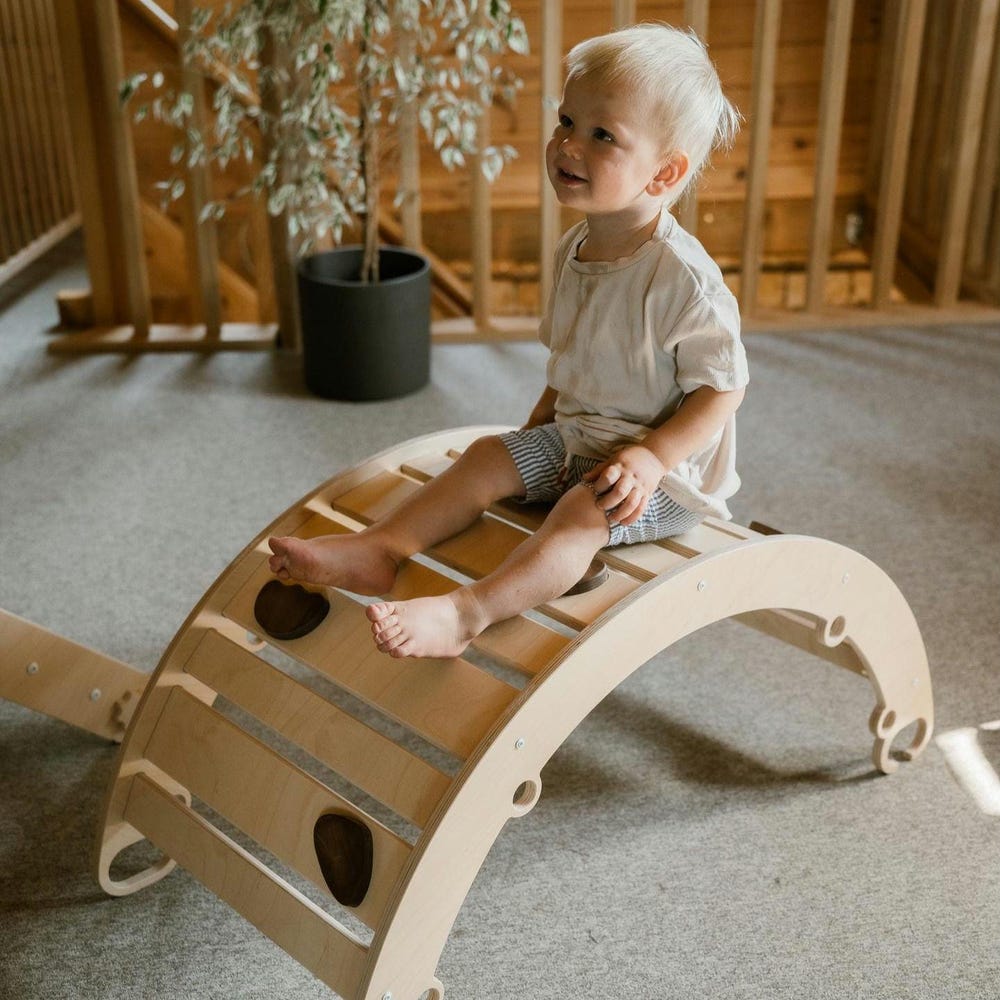 Climbing arch, climbing toy for children, rocker ramp, rocker-arch, rocker, Montessori toys, wooden rocker, climbing gym - Image 8