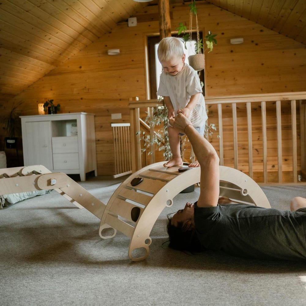 Climbing arch, climbing toy for children, rocker ramp, rocker-arch, rocker, Montessori toys, wooden rocker, climbing gym - Image 9