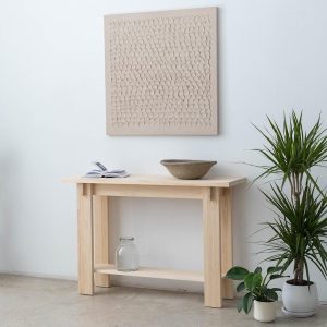 Narrow Entryway Table, Handmade from Solid Wood - Tagomago