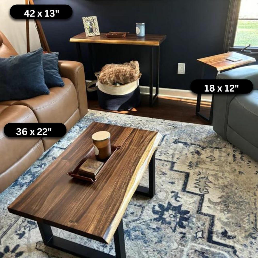 Tabletop - South American Walnut, Tabletop No Legs, Live Edge Table, Desk Tabletop, Coffee Tabletop, Console Tabletop, Walnut Tabletop - Image 7