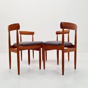Vintage Danish solid teak dining chairs By farsö stolefabrik, 1960s, Set of 4