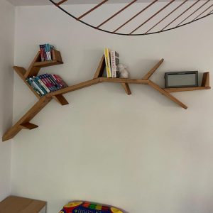 Tree Branch Bookshelf, Handmade Furniture, Floating Bookshelves, Book Stand, Living Room, Kids Room Bookshelf, Wall Decor, Nursery