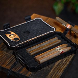 Guillotine Cutter Cigar Holder in Luxury Case, Elegant Cigar Accessories for Travel, Cigar Lover Gift, Dad From Daughter Gifts