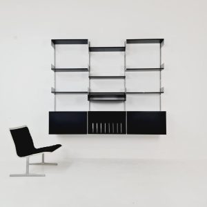 Rare vintage shelving unit "606", Dieter Rams for Vitsœ, 1950s