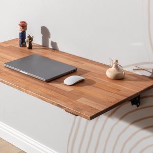 Space Saver Folding Floating Desk, Wooden Folding Table, Wall Mount Study Desk, Fold Down Dining Table, Murphy Desk, Home Office Desk