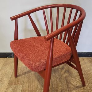 Natural style dining chair, Made of hornbeam wood, Produced by hand, Custom color and fabric options are available.
