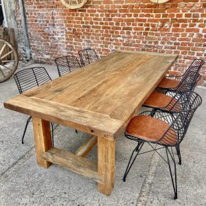 Rustic Wood Dining Table Reclaimed, Rustic Farmhouse Dining Table Wood, Reclaimed Wood Kitchen Table Farmhouse Furniture