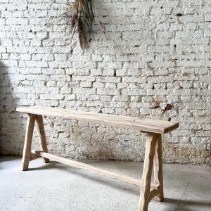 reclaimed wood console table MIA