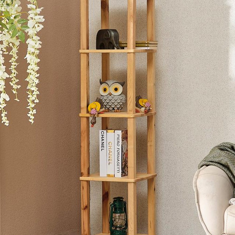 With Duplicable Shelf,Living Room,Office Wood Bookshelf,Shelving Unit,Multi-purpose shelf,Pine Solid Wood,FORHAPPYHOMES Furniture - Image 3