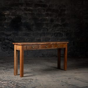 Vintage reclaimed wood console table With Drawers | Farmhouse Console table | Antique Style Finish | Vintage entryway Console with Drawers