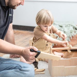 Pretended Play Tool Box Set with Tools - Christmas Gift for Toddler Boy, Montessori Toys, Wooden Educational Set, Repair Kit For Kids