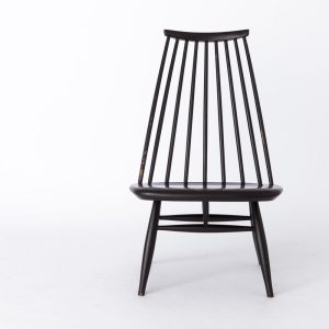 Ilmari Tapiovaara Mademoiselle Easy Chair – 1960s Black Lacquered Birch