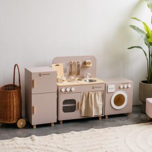 il_1000x1000.6403653746_5bsw.jpg Wooden Montessori Kids Kitchen Playset - Imagination Station for Little Cooks, Christmas Gift Toddler Girl, First Birthday, Pretend Play Set