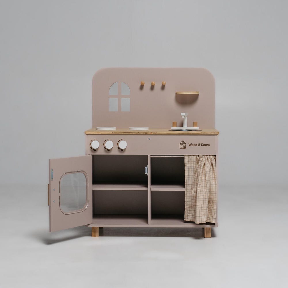 Wooden Montessori Kids Kitchen Playset - Imagination Station for Little Cooks, Christmas Gift Toddler Girl, First Birthday, Pretend Play Set - Image 8