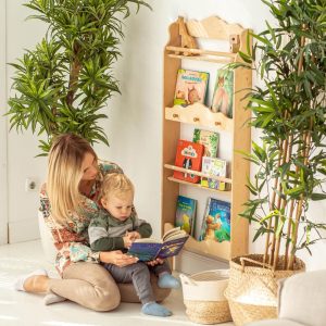 Montessori Wall bookshelf for Toddler Room, Nursery bookcase, Floating book shelves, Montessori furniture, Storage toys, Nursery decor