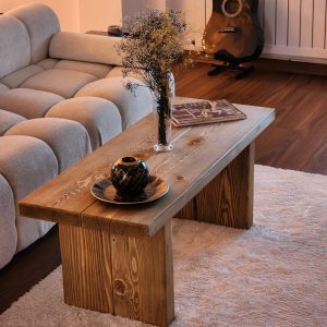 Rustic Farmhouse Coffee Table - Handmade Reclaimed Wood Center Table - Natural Wooden Living Room Table - Mother’s Day Gift