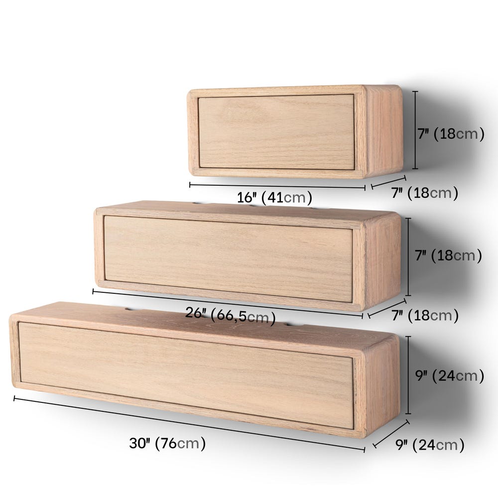 Oak Cord Box, Storage Shelf and Cord Organizer, Wooden Cord Box for Wall, Floating Cable Box Shelf, Cable Management, Wood Cable Hider - Image 6