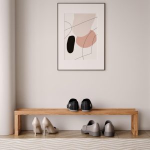 Solid Oak Shoe Rack, Custom Oak Furniture for Home, Durable and Eco-Friendly Shoe Storage Shelf, Handmade Oak Organizer for Entryway